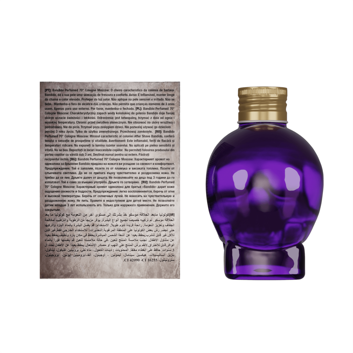 Bandido Perfumed Cologne Moscow 400ml Splash After Shave Men - AZURUM
