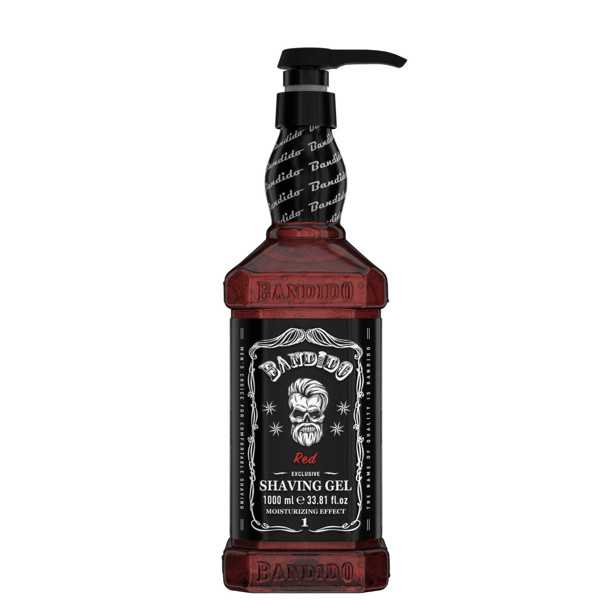 Bandido Shaving Gel Men Red & Blue 1000ml Rasiergel Transparent Männer Red - AZURUM