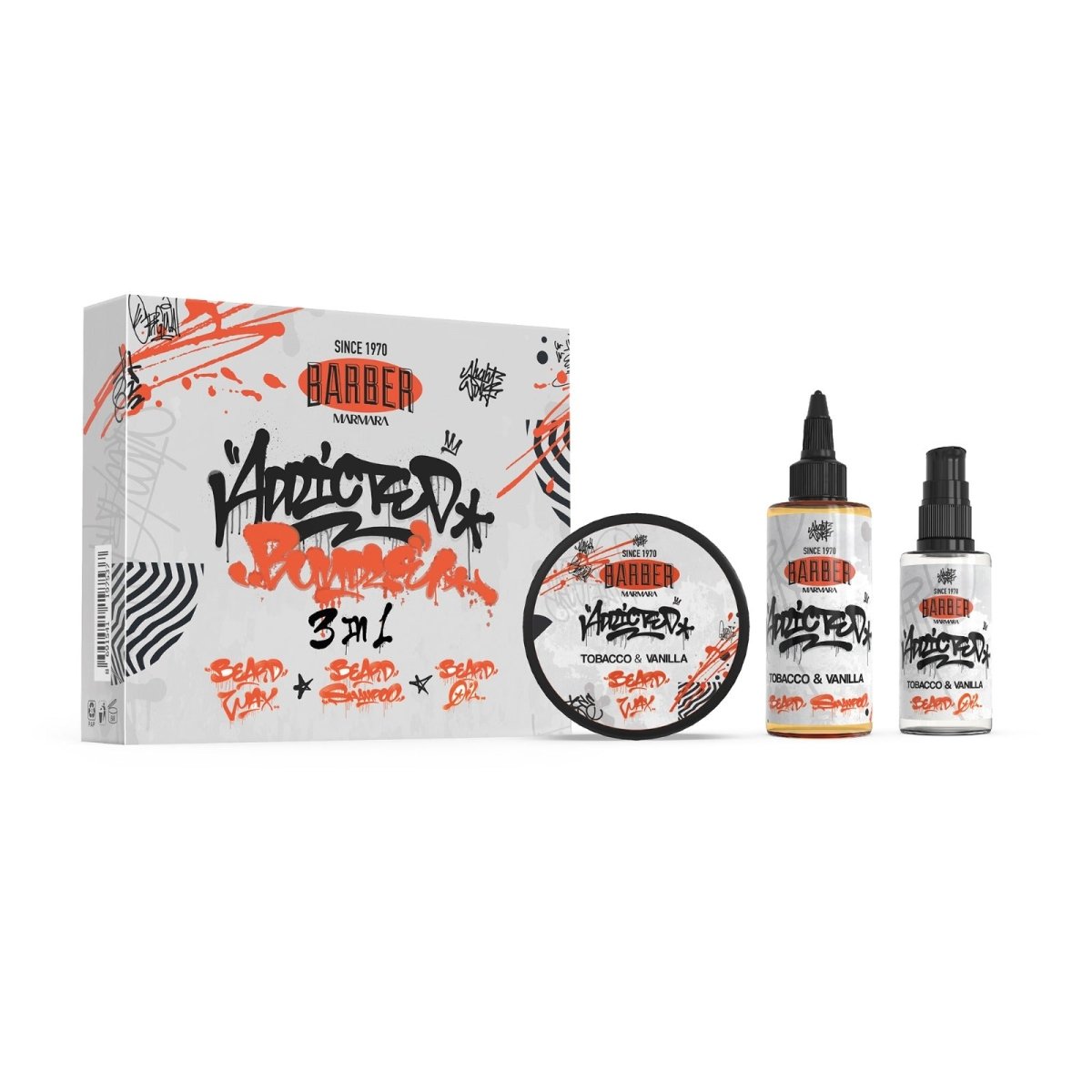 BARBER BEARD SET TOBACCO & VANILLA - AZURUM