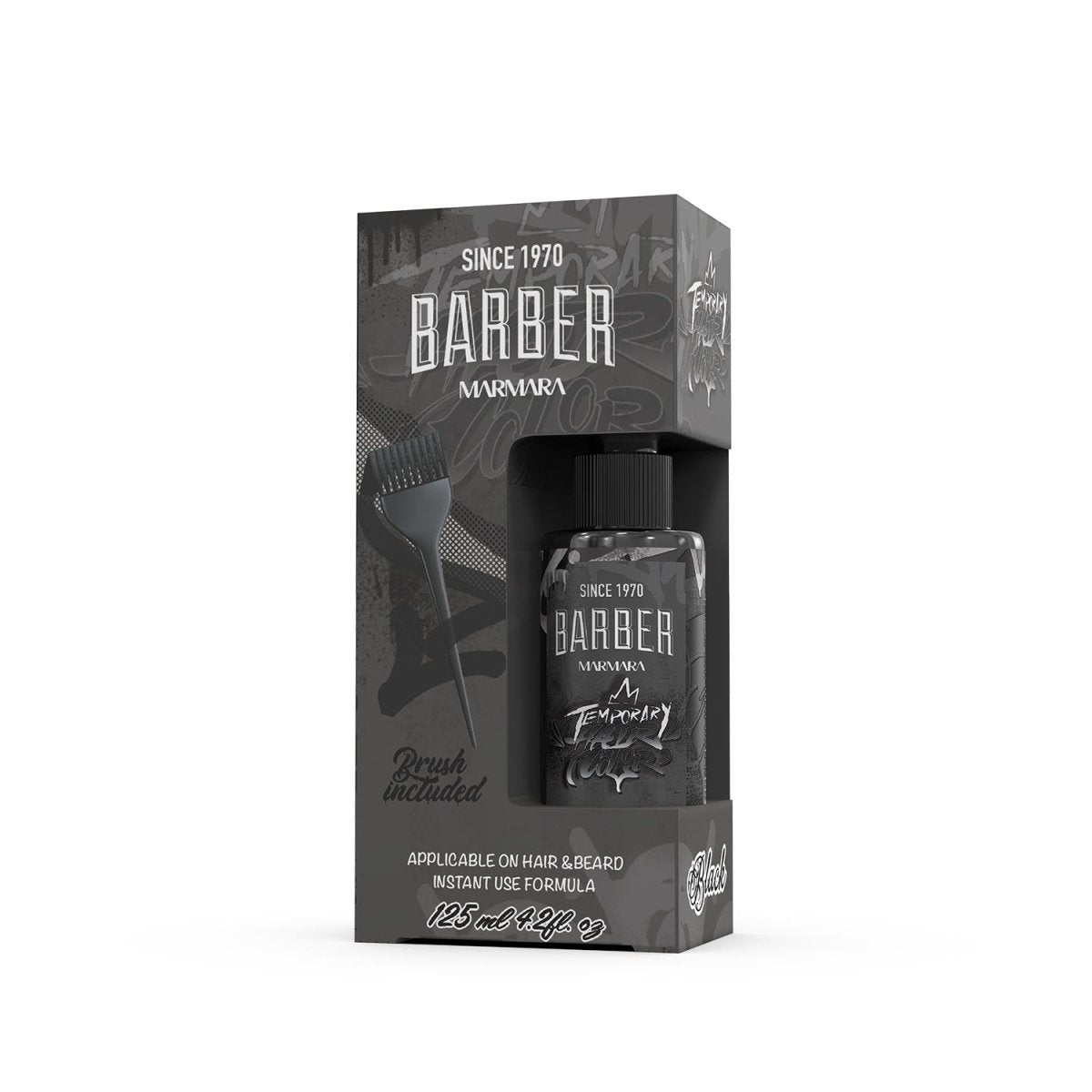 BARBER TEMPORARY HAIR COLOR 125 ML BLACK - AZURUM
