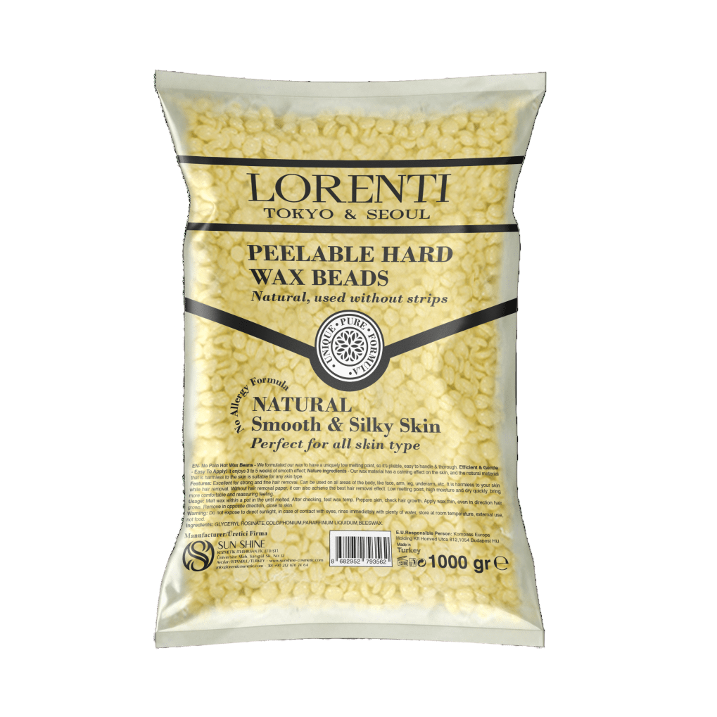 Lorenti Heißwachs Enthaarung in Perlenform Natural 1Kg - AZURUM