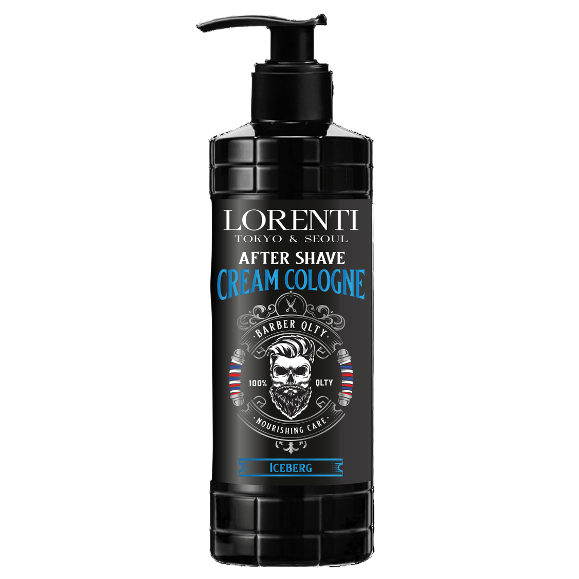 LORENTI TOKYO & SEOUL Barber After Shave Cream Cologne Lotion Men 400ml ICEBERG - AZURUM