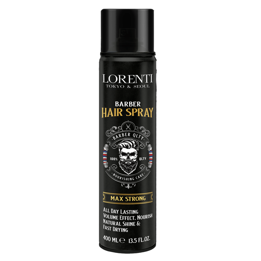 LORENTI TOKYO & SEOUL Barber Hair Spray Max Strong 400ml - AZURUM