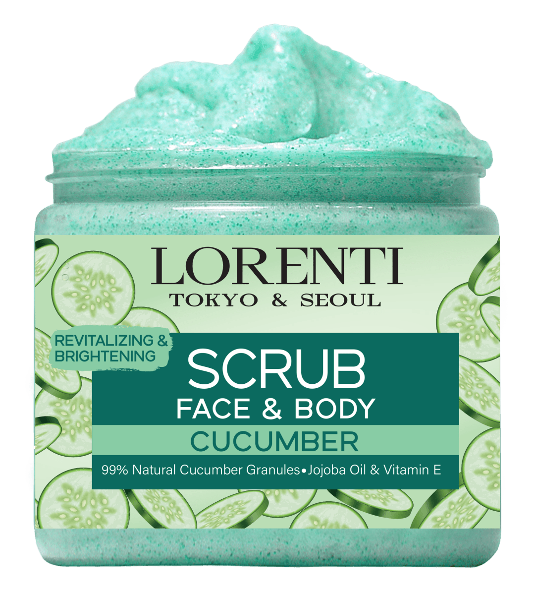 LORENTI TOKYO & SEOUL Face & Body Scrub 500ml Cucumber - AZURUM