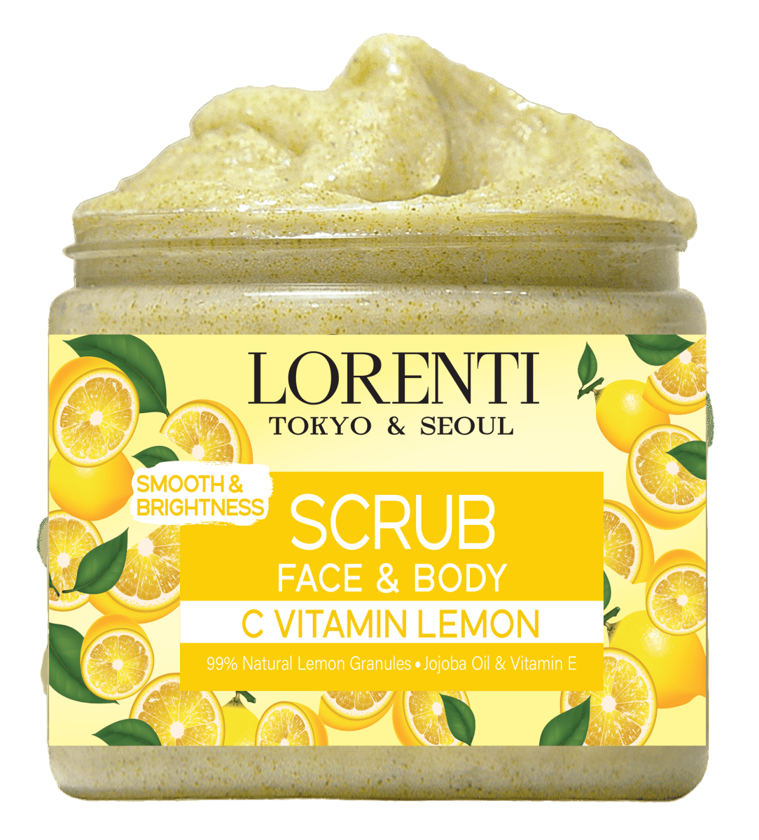 LORENTI TOKYO & SEOUL Face & Body Scrub 500ml Lemon - AZURUM