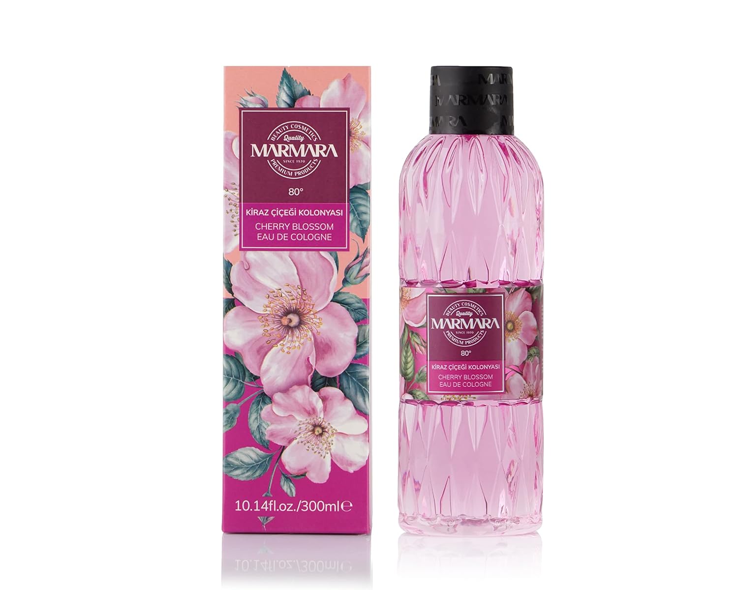 Marmara Kolonya Zitrone 400ml, Amber, Kirschblüte & Ocean 300ml